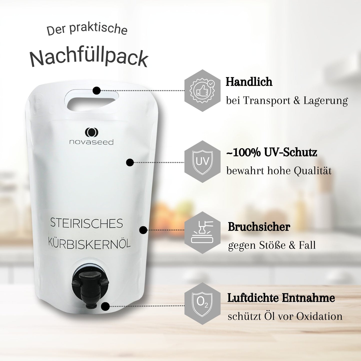 Steirisches Kürbiskernöl g.g.A. novaseed