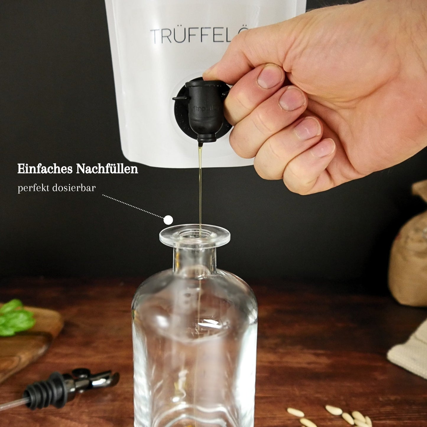 Servierflasche Glas novaseed