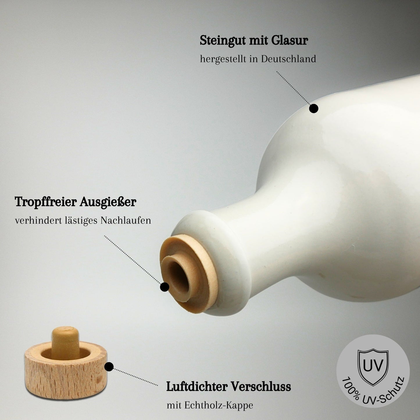 Servierflasche Keramik novaseed