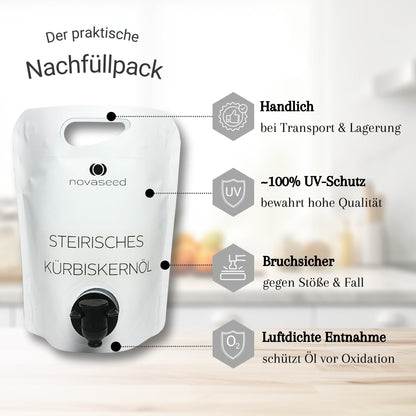 Steirisches Kürbiskernöl g.g.A. novaseed