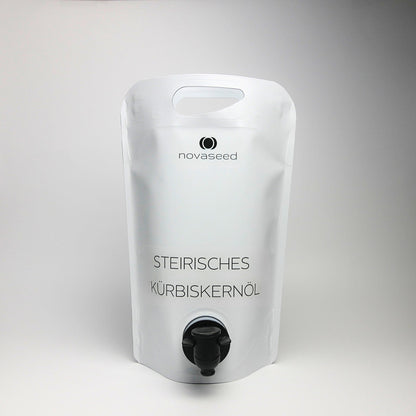 Steirisches Kürbiskernöl g.g.A. – kaltgepresst  1,5 Liter Pouch im Standbodenbeutel
