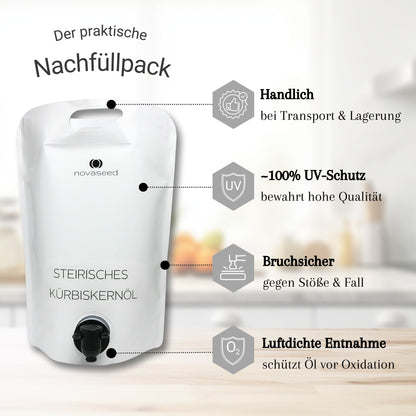 Steirisches Kürbiskernöl g.g.A. novaseed