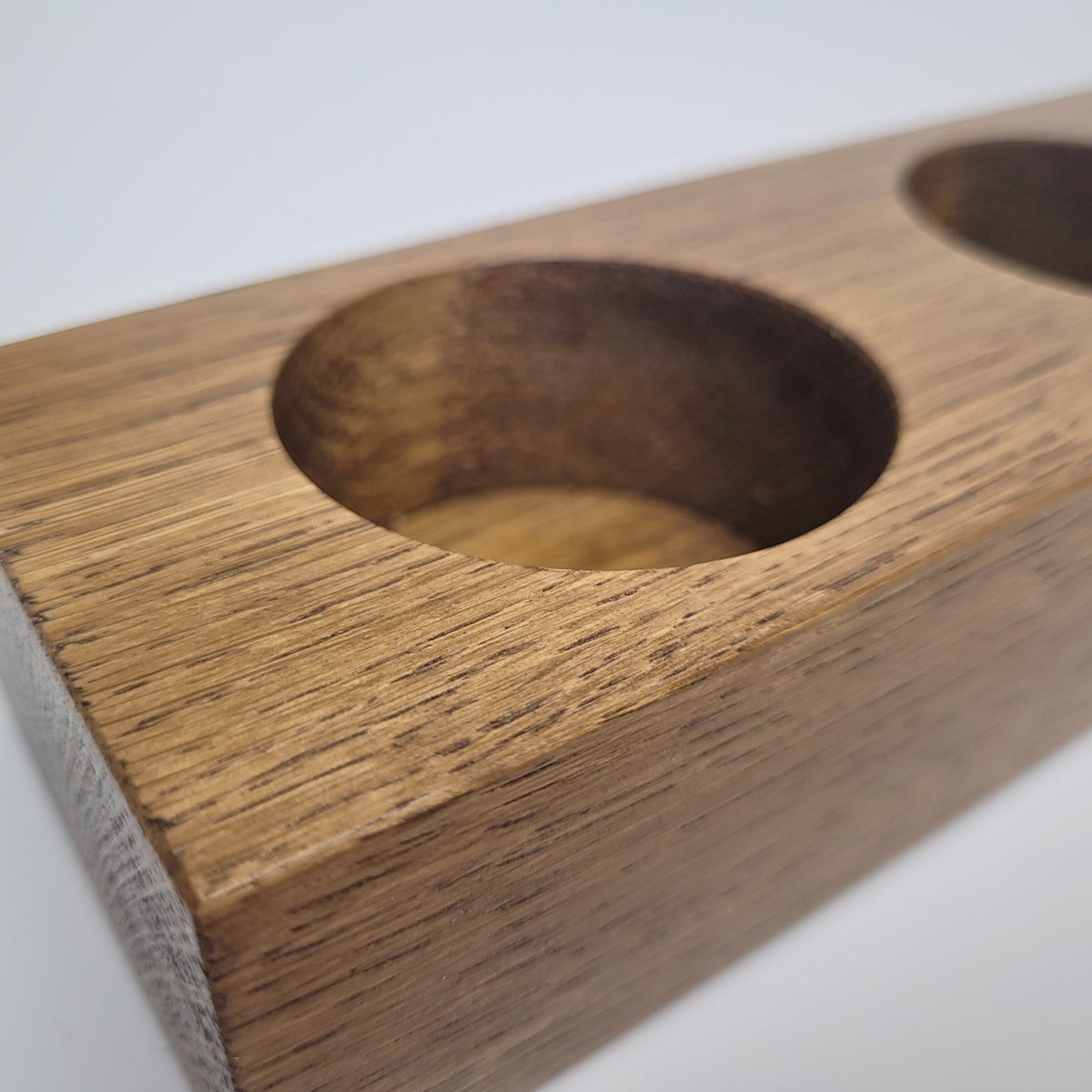 Keramik Ölflaschen Set mit Flaschenhalter aus Holz