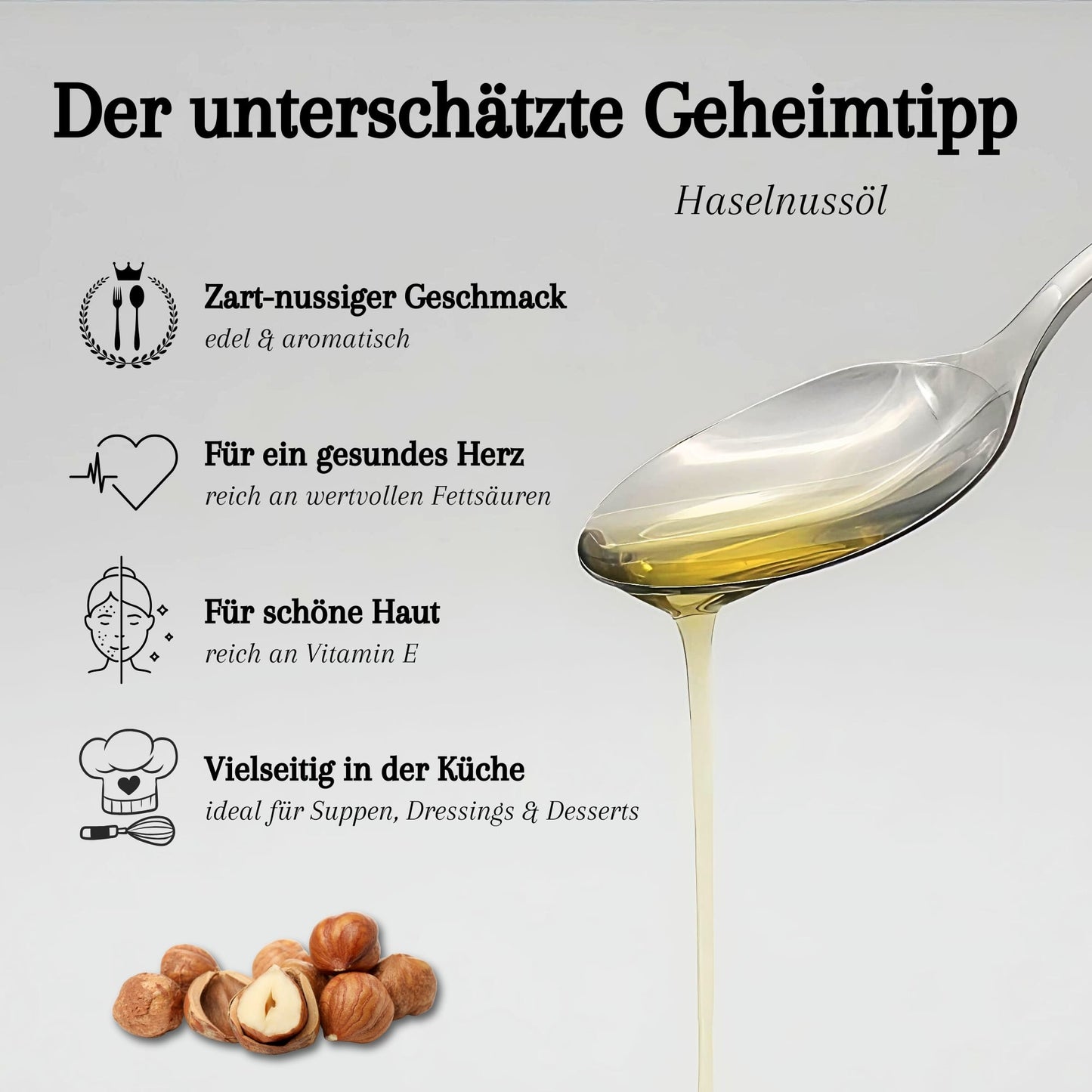 Haselnussöl - kaltgepresst novaseed