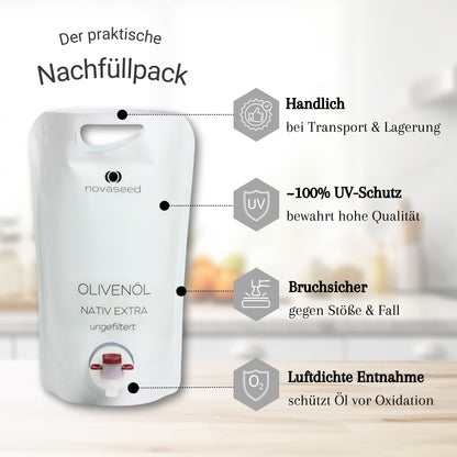 Olivenöl Nativ Extra ungefiltert - aus Italien