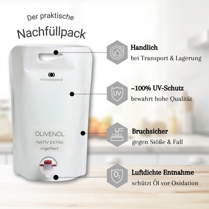 Olivenöl Nativ Extra ungefiltert - aus Italien