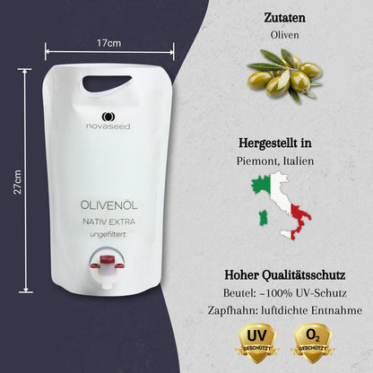 Olivenöl Nativ Extra ungefiltert - aus Italien