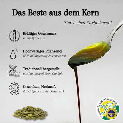 Steirisches Kürbiskernöl g.g.A. – kaltgepresst novaseed