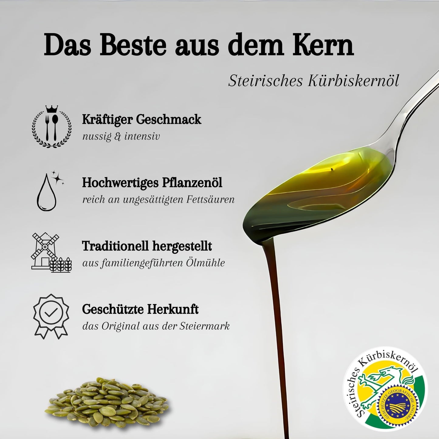 Steirisches Kürbiskernöl g.g.A. – kaltgepresst novaseed