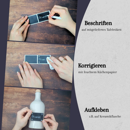 Tafeletiketten selbstklebend mit Kreidestift novaseed