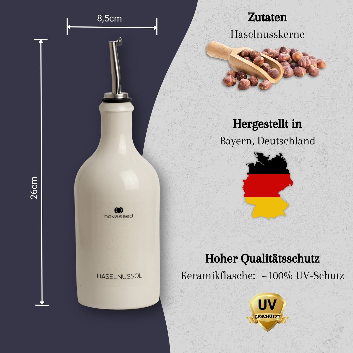 Haselnussöl - kaltgepresst novaseed
