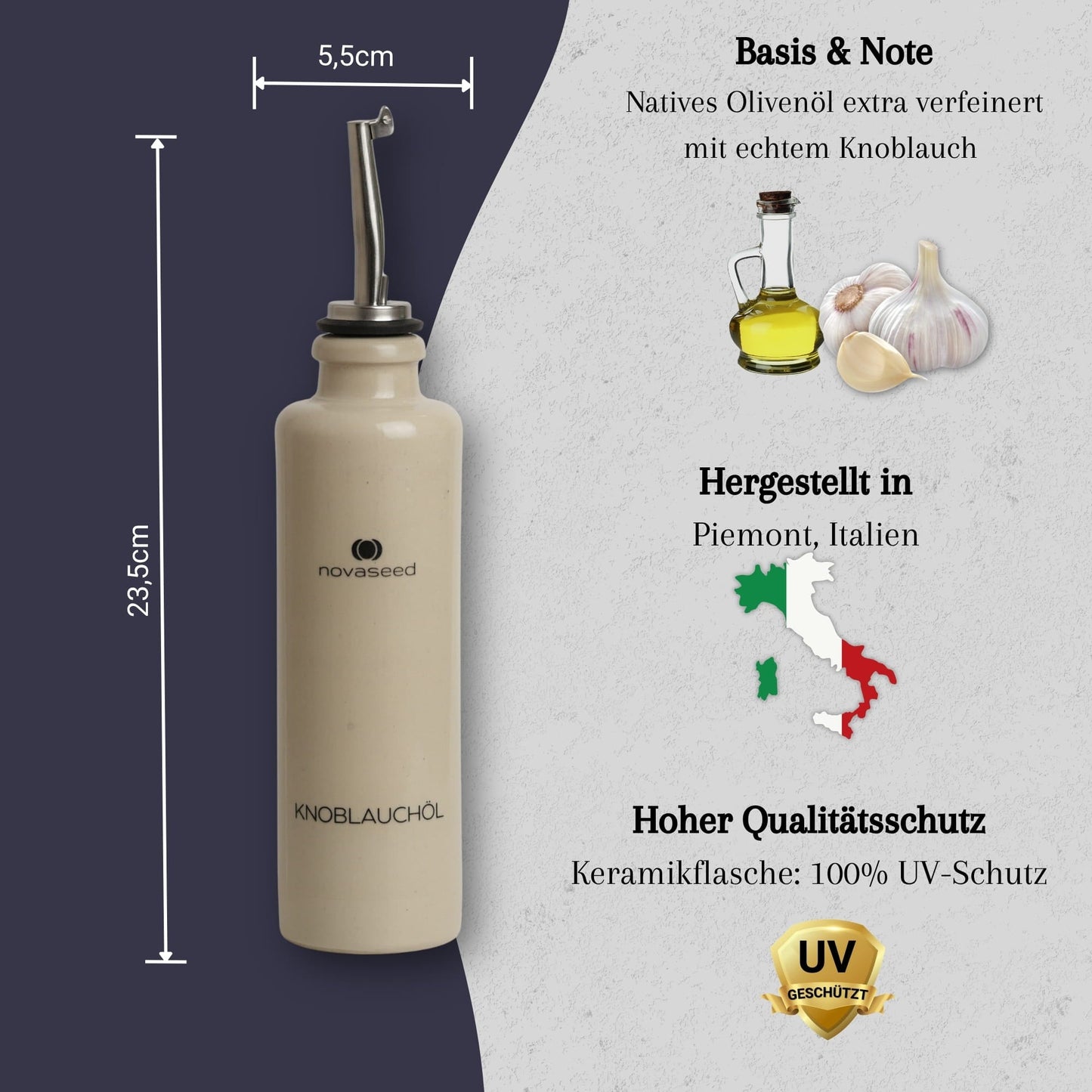 Knoblauchöl - aus Italien novaseed® Shop