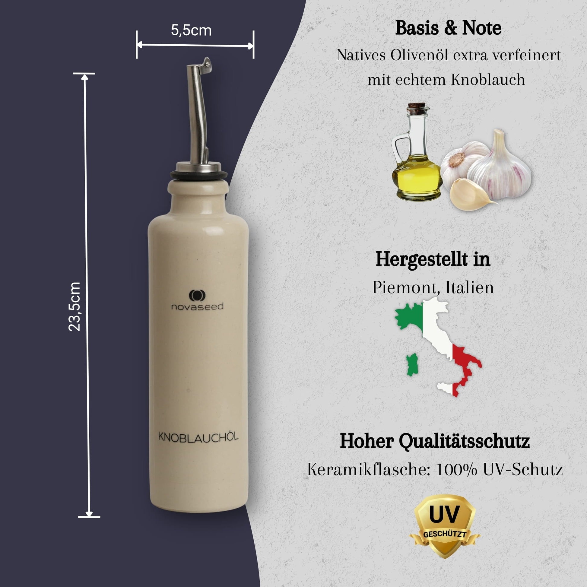 Knoblauchöl - aus Italien novaseed® Shop