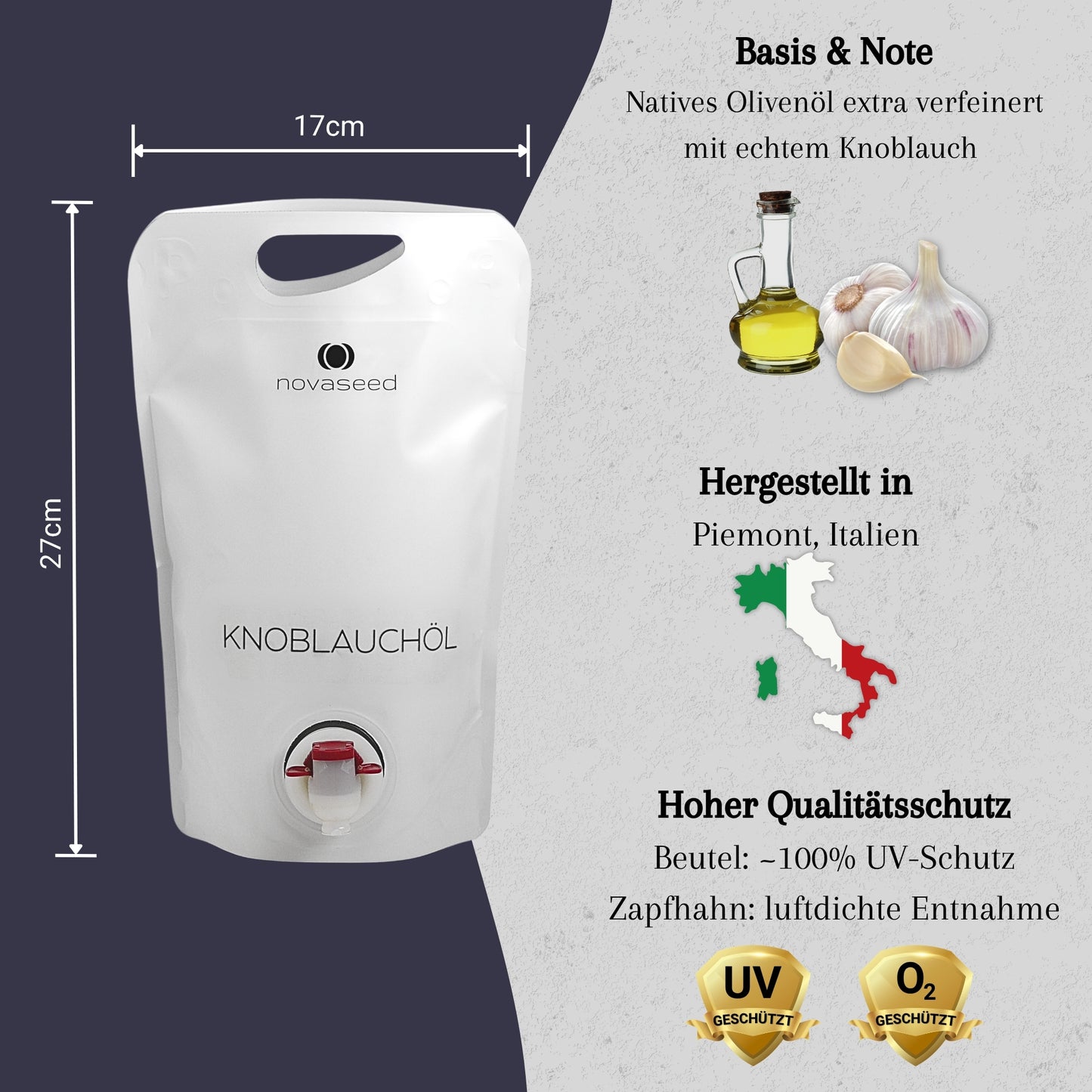 Knoblauchöl - aus Italien