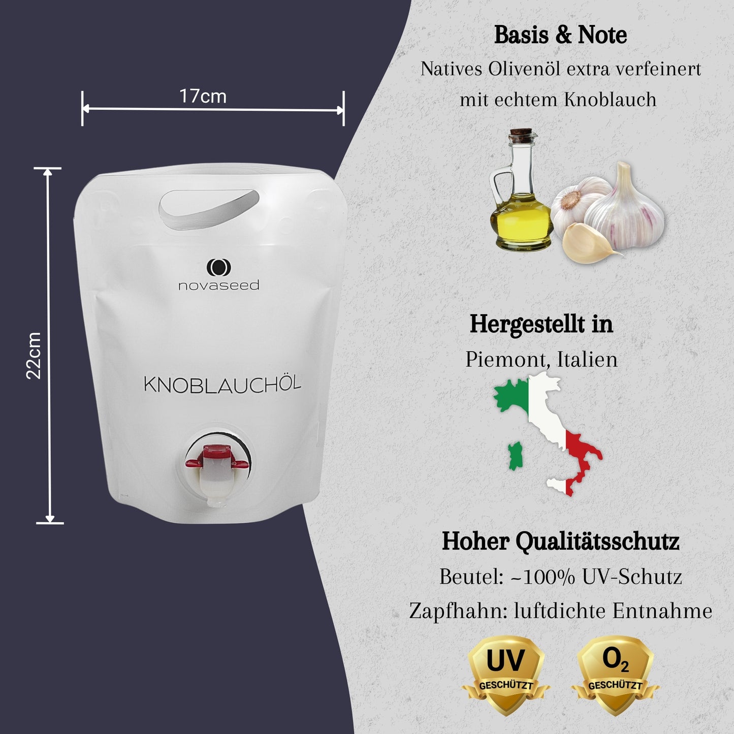 Knoblauchöl - aus Italien