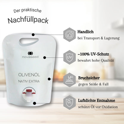 Olivenöl Nativ Extra kaltgepresst - aus Italien