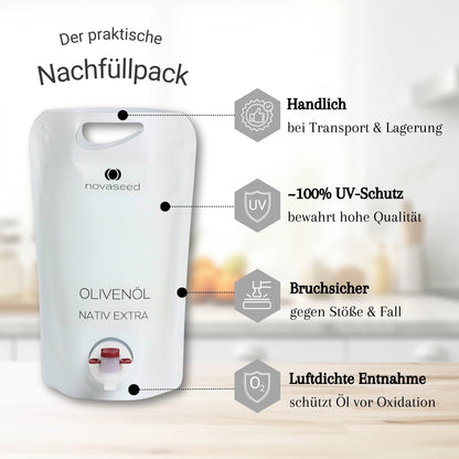 Olivenöl Nativ Extra kaltgepresst - aus Italien