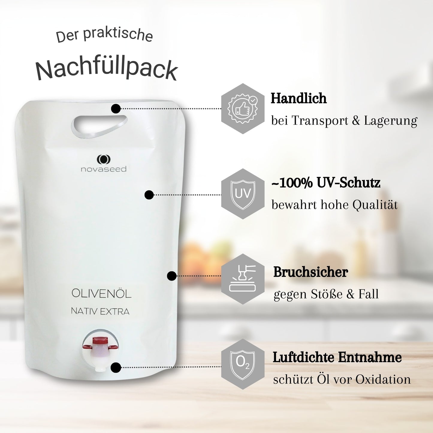 Olivenöl Nativ Extra kaltgepresst - aus Italien