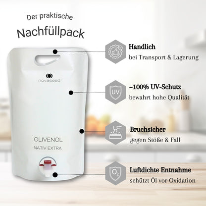 Olivenöl Nativ Extra kaltgepresst - aus Italien