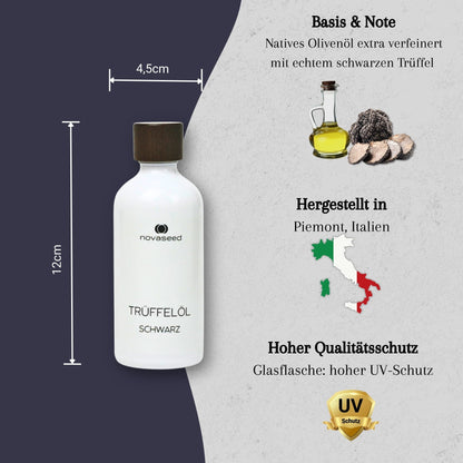 Trüffelöl schwarz - mit echtem Trüffel aus Italien novaseed