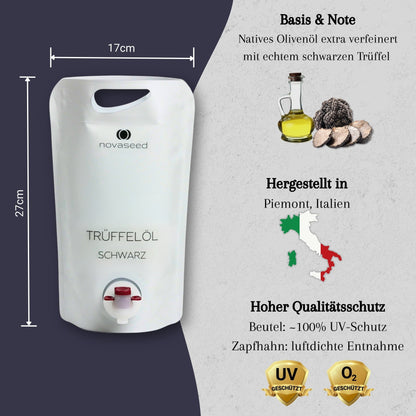 Trüffelöl schwarz - mit echtem Trüffel aus Italien novaseed