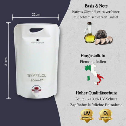Trüffelöl schwarz - mit echtem Trüffel aus Italien novaseed