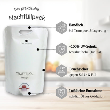 Trüffelöl weiß - mit echtem Trüffel aus Italien novaseed