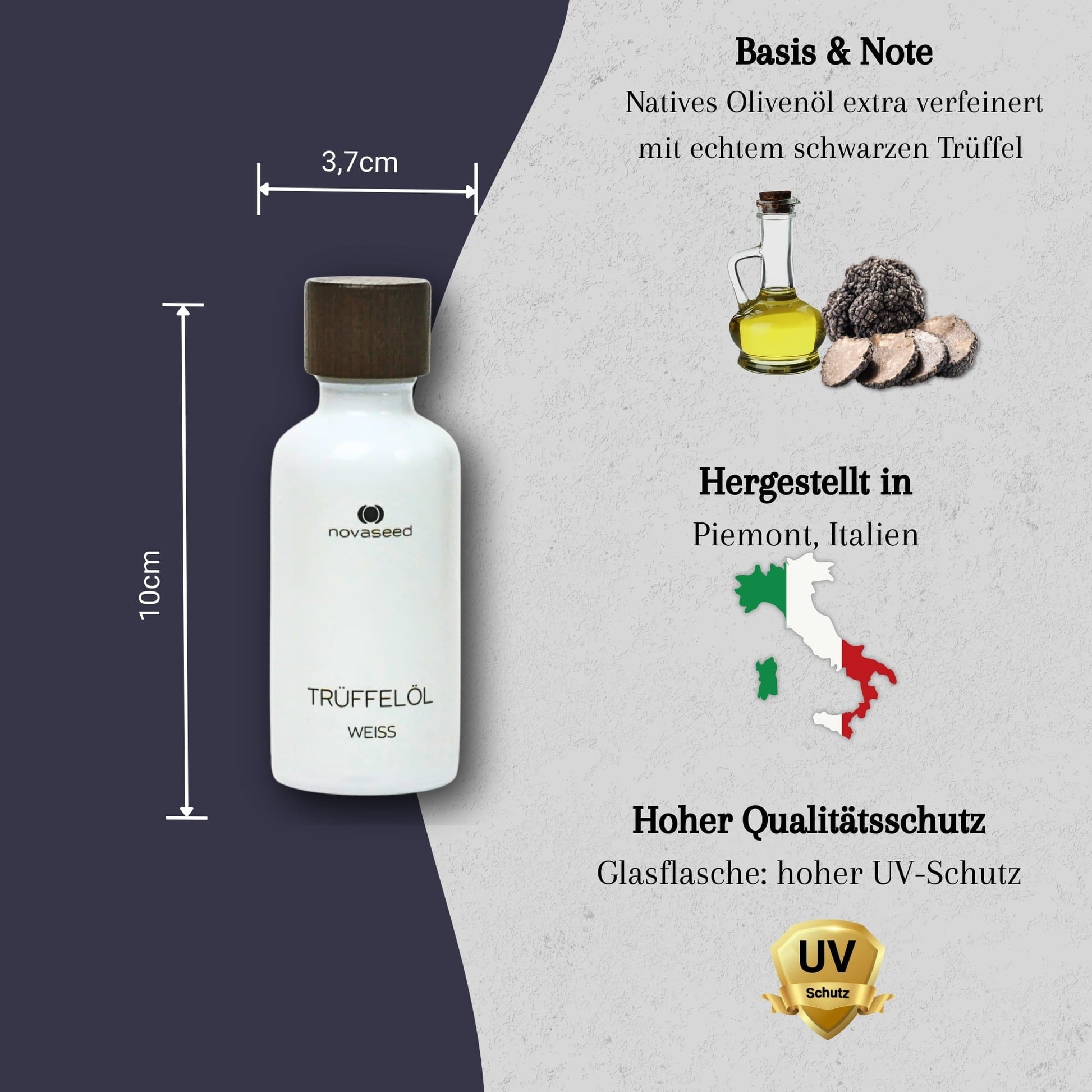 Trüffelöl weiß - mit echtem Trüffel aus Italien novaseed